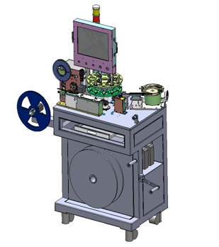 CCD检测+自动转盘式编带机